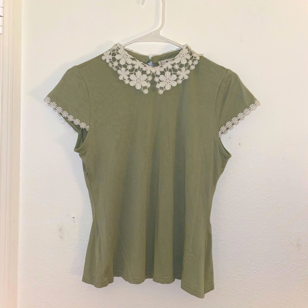 Light green top